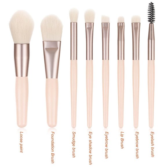 Handy Size 8 pcs Candy Color Makeup Brushes Tool Set - Picture 14 of 16